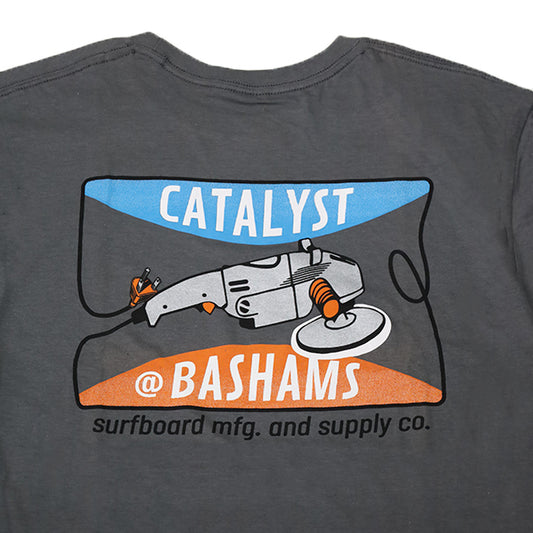 『CATALYST』Tシャツ [@BASHAMS GRINDER] GREY