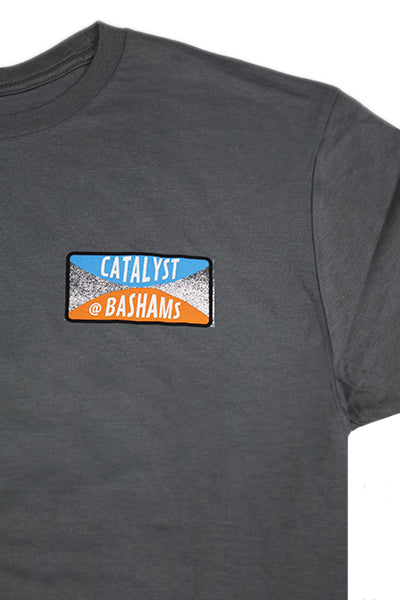 『CATALYST』Tシャツ [@BASHAMS GRINDER] GREY