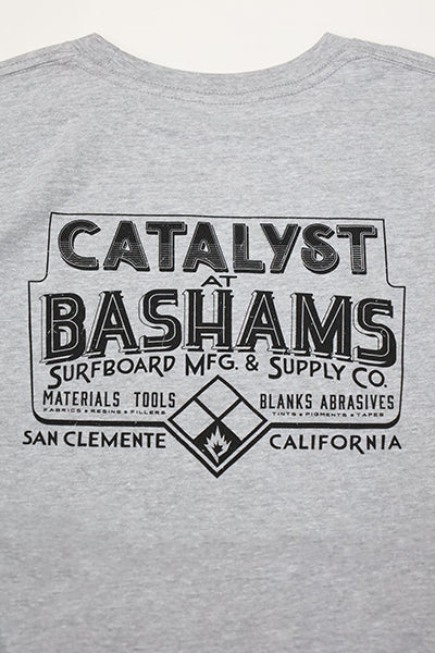 『CATALYST』Tシャツ [BASHAMS] GREY