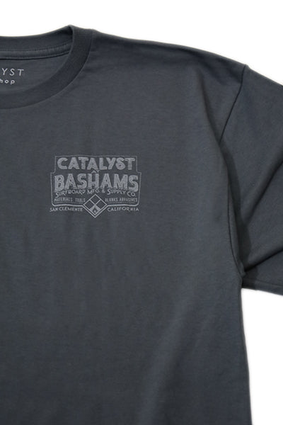 『CATALYST』Tシャツ [BASHAMS] Charcoal