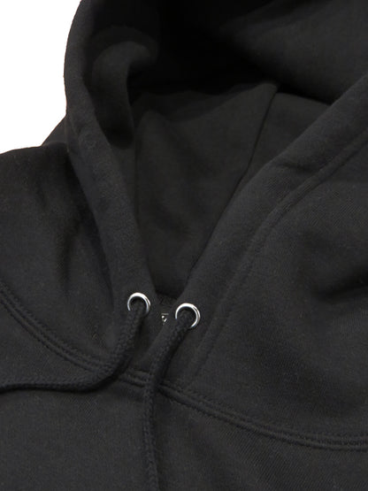Sweatshirt pullover hoodie (fleece lining) [Lowers] BLACK / L size