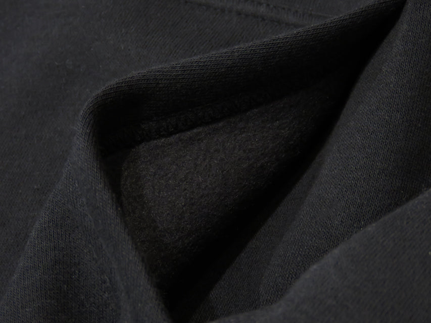 Original Sweatshirt Pullover Hoodie (Fleece Lined) [GOOD VIBES] BLACK