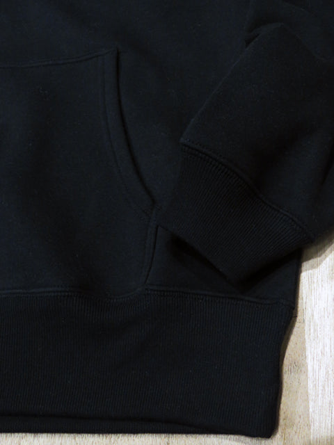Original Sweatshirt Pullover Hoodie (Fleece Lined) [GOOD VIBES] BLACK