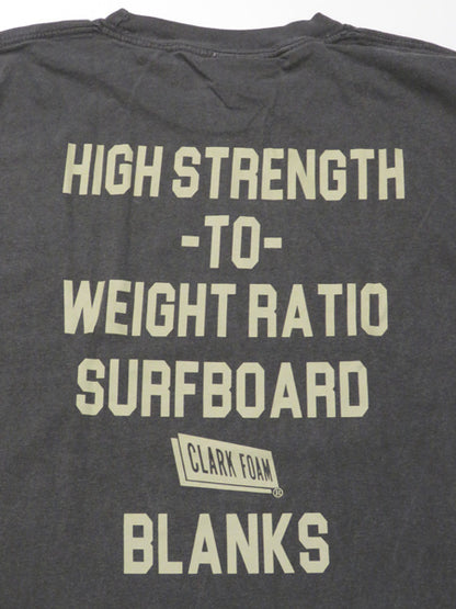 『CLARK FOAM』PIGMENT Long Sleeve T-Shirt / BLACK