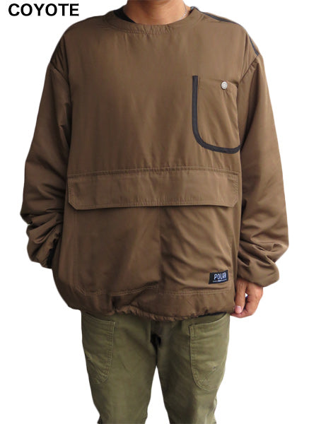 50% off on "POLeR" reversible NYLON PUFF CREW / COYOTE/NAVY