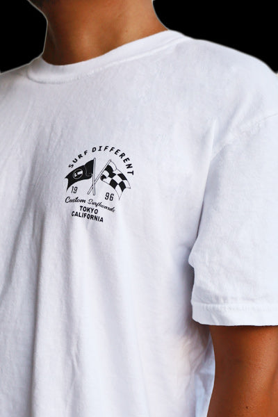 Original T-shirt [Checkers Flag] White / Size S