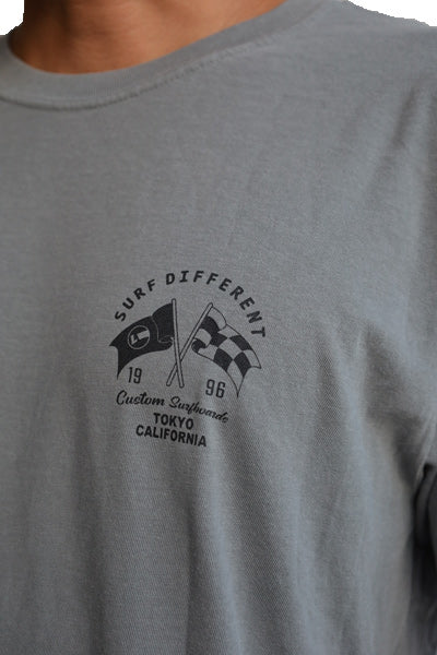 Original T-shirt [Checkers Flag] Sand stone