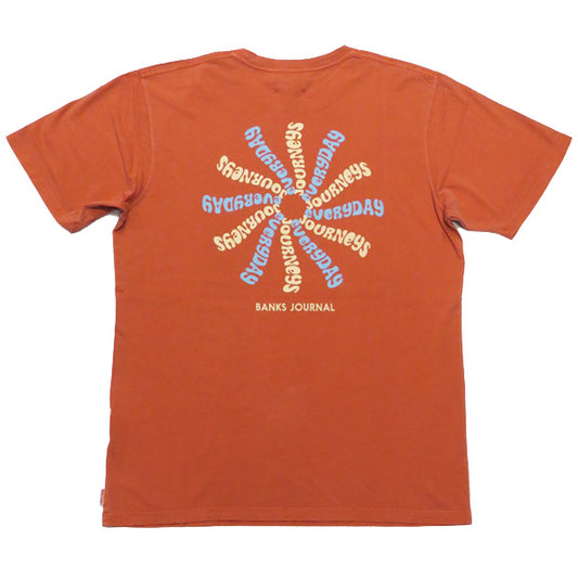 30% off sale! 『BANKS』COMPASS TEE SHIRT / WASHED RED / L size