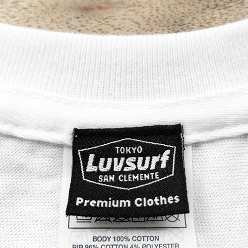 『Luvsurf』T-shirt [PALM] White