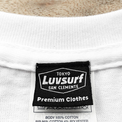 『Luvsurf』T-shirt [PALM] White