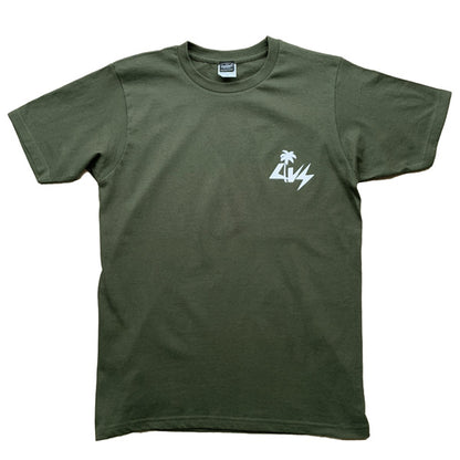 『Luvsurf』Tシャツ [PALM] アーミーグリーン