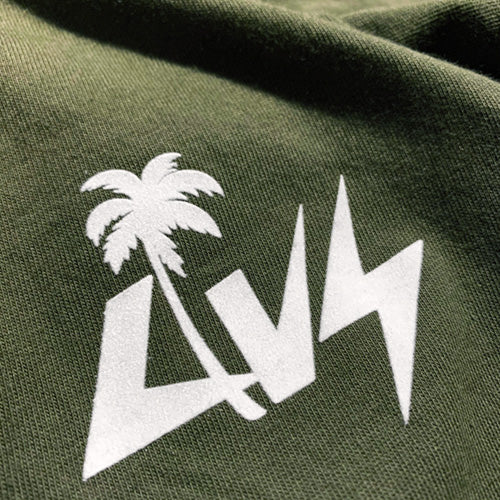 『Luvsurf』Tシャツ [PALM] アーミーグリーン