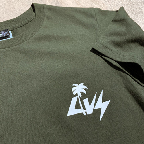 『Luvsurf』Tシャツ [PALM] アーミーグリーン