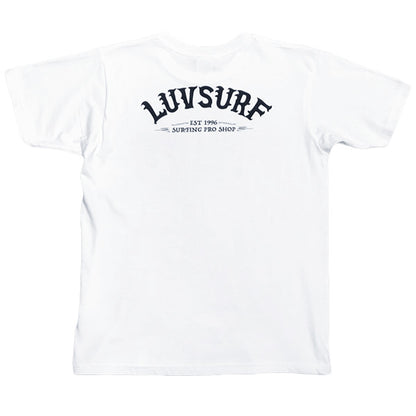 『Luvsurf』T恤 [EST] 白色