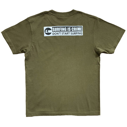 50% OFF SALE! T-shirt [CRIME] Olive / 100cm・120cm