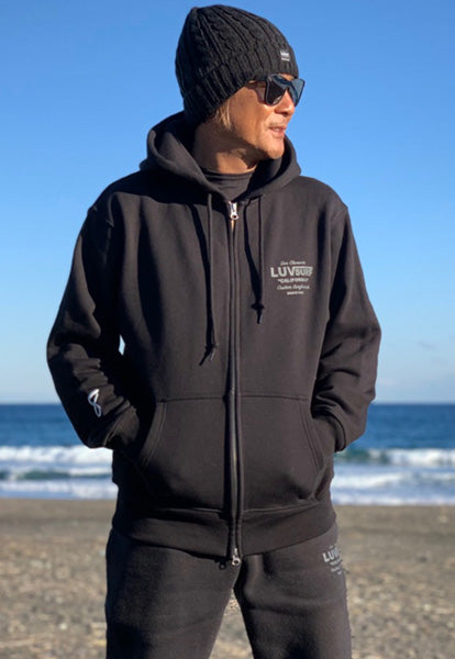 Limited Edition! Heavyweight Double Zip Hoodie (Serial Number Included) Black