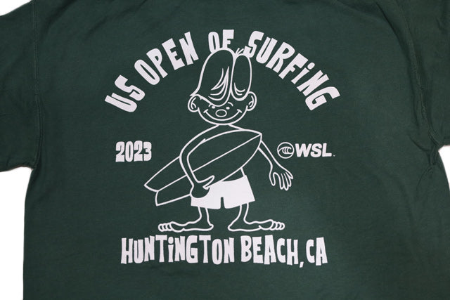 『WSL』US OPEN T-shirt [HUNTINGTON BEACH] Field Green