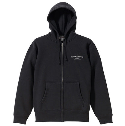 10oz Sweat Full-Zip Hoodie [Custom Surfboards] (Fleece-Lined) Black