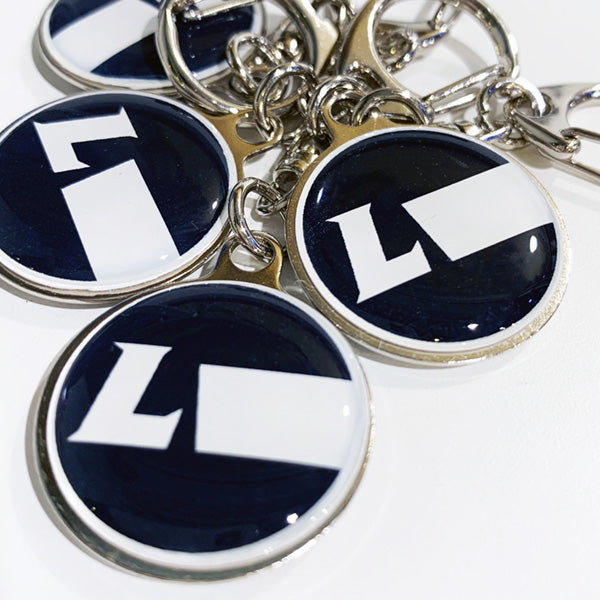 Racing Icon 3D resin coated metal keychain