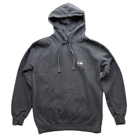 9.5oz Garment Hooded Sweatshirt [High Brand] (Fleece Lined) Pepper