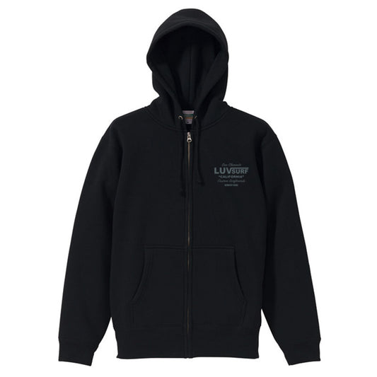 Full-Zip Hoodie (Fleece Lined) [Affected] BLACK/GREY
