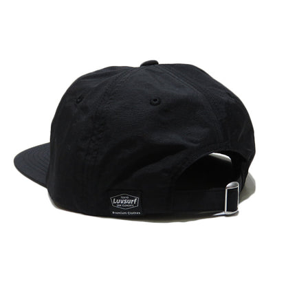 Nylon Urban Fit Baseball Cap [Racing Icon] BLACK