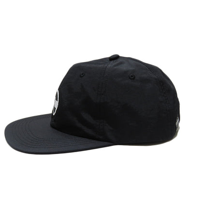 Nylon Urban Fit Baseball Cap [Racing Icon] BLACK