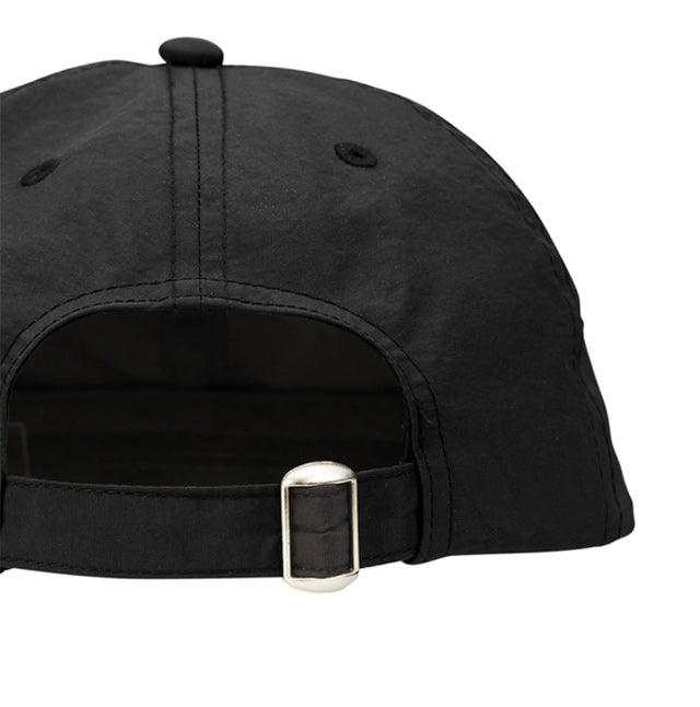 Nylon Urban Fit Baseball Cap [Racing Icon] BLACK