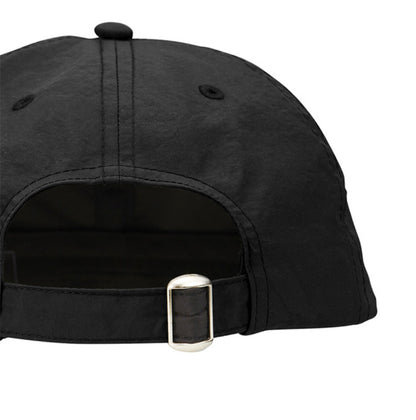 Nylon Urban Fit Baseball Cap [Racing Icon] BLACK