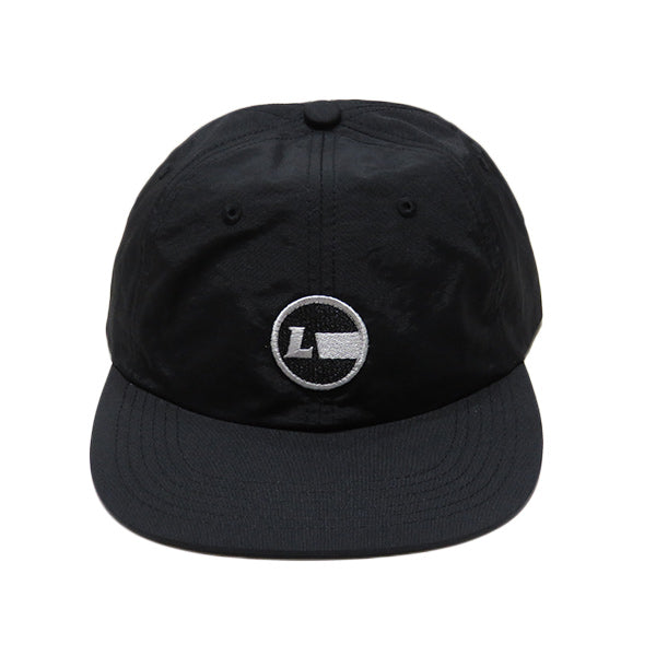 Nylon Urban Fit Baseball Cap [Racing Icon] BLACK
