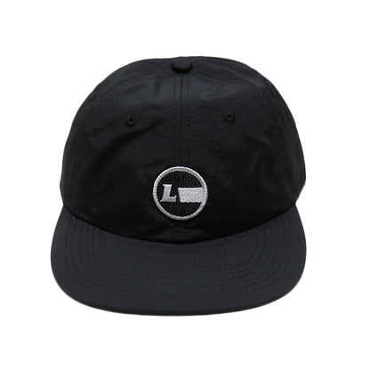 Nylon Urban Fit Baseball Cap [Racing Icon] BLACK