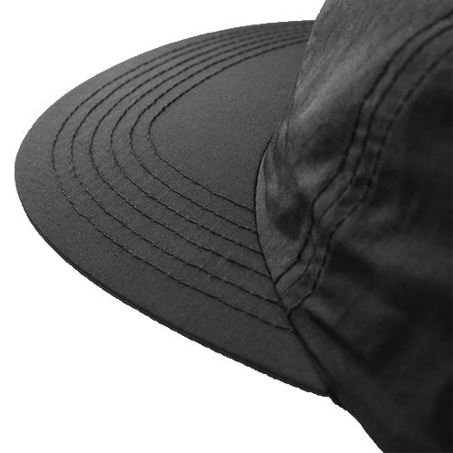 Nylon Urban Fit Baseball Cap [Racing Icon] BLACK