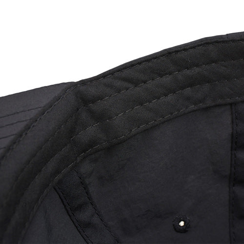 Nylon Urban Fit Baseball Cap [Racing Icon] BLACK