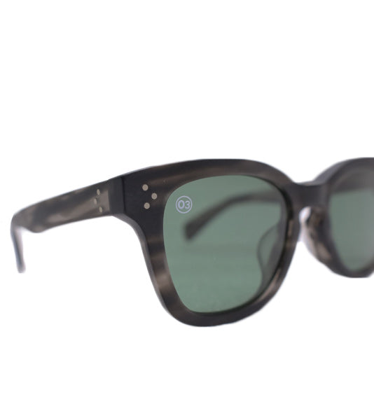 [LOW TIDE] Matte Gray Havana / Deep Green