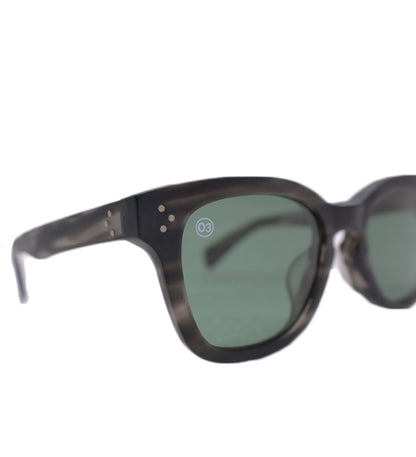 [LOW TIDE] Matte Gray Havana / Deep Green