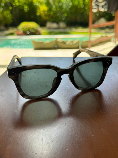 [LOW TIDE] Matte Gray Havana / Deep Green