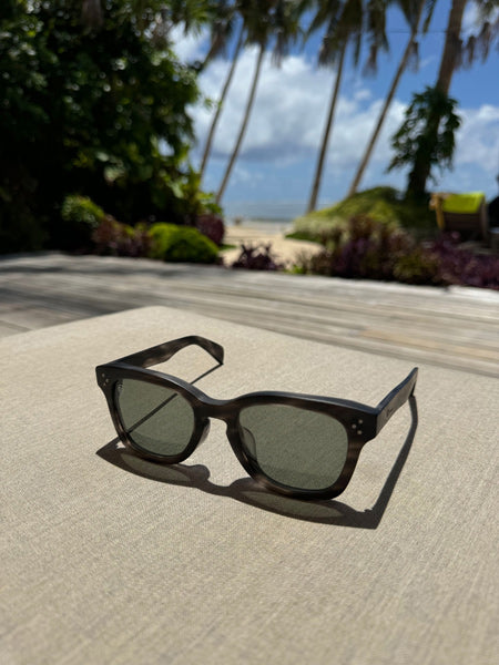 [LOW TIDE] Matte Gray Havana / Deep Green