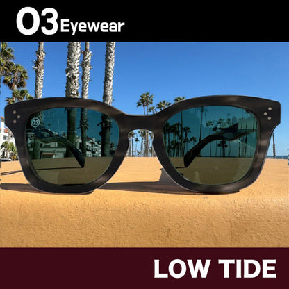 [LOW TIDE] Matte Gray Havana / Deep Green