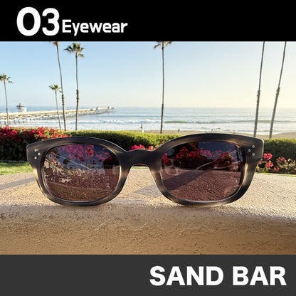 [SAND BAR] Matte Gray Havana / Shadow Gray