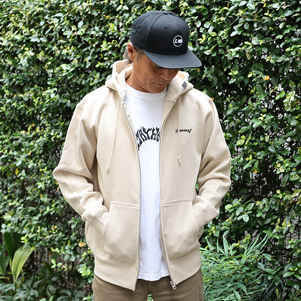 10oz Sweat Full Zip Parka [CIE] SAND BEIGE (Fleece Lining)