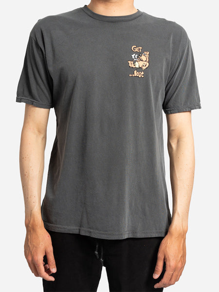 T-shirt [Party Wave Vintage Dye Tee] Vintage Black