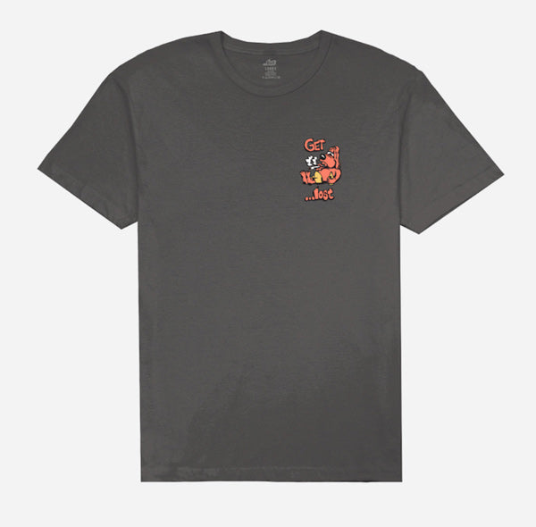 T-shirt [Party Wave Vintage Dye Tee] Vintage Black