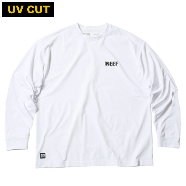 HERITAGE LOGO Hybrid Long Sleeve Rashguard T-Shirt / WHITE Amphibious