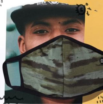 双面高级口罩 [RAMP CAMO MASK] 军绿色