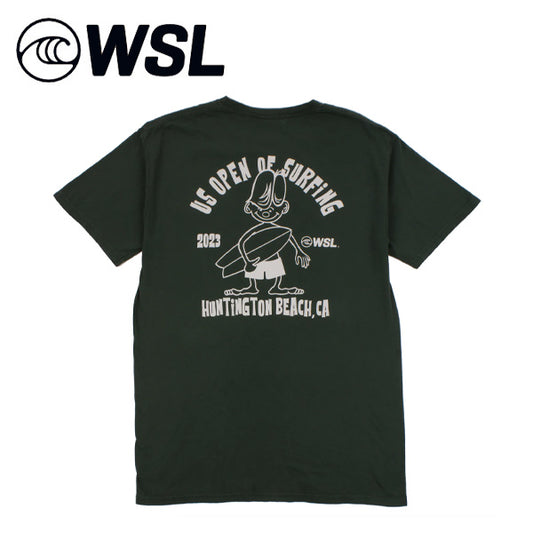 『WSL』US OPEN T-shirt [HUNTINGTON BEACH] Field Green