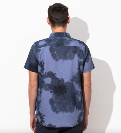 30% Off Sale! Washed Up Short Sleeve Shirt / Moon Light / Size L