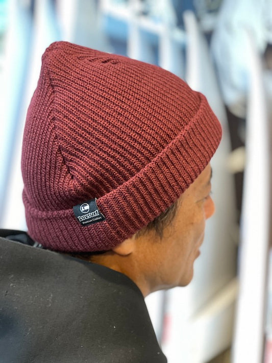 Knit cap / BURGUANDY