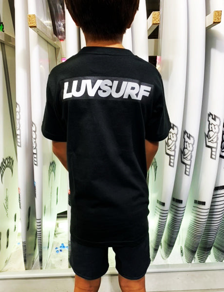 『Luvsurf』T恤 [LUV] 黑色 / 100cm・120cm