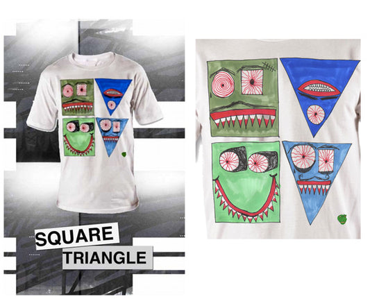 T-shirt [SQUARE TRIANGLE] Size S