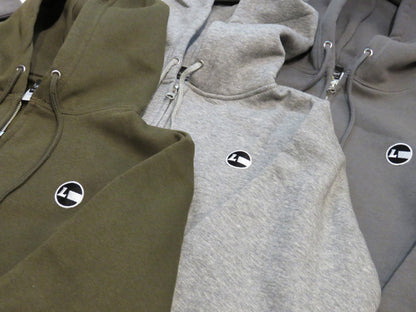 Racing Icon Full-Zip Hoodie in H.GREY (Size M)